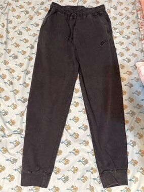 Nike Washed Black Drawstring Joggers